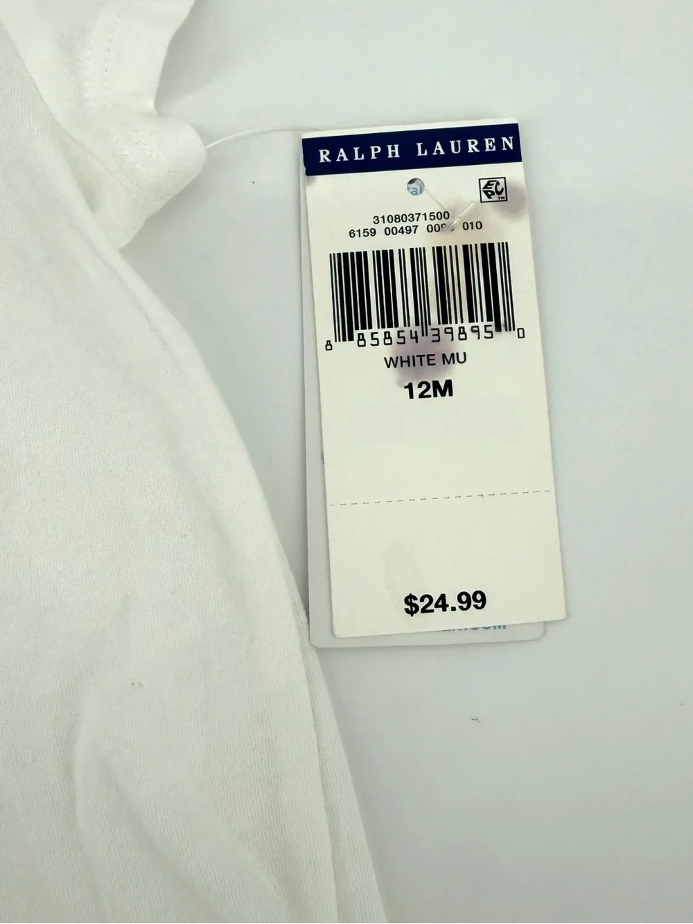 Ralph Lauren White Graphic Patriotic Summer Baby Shirt